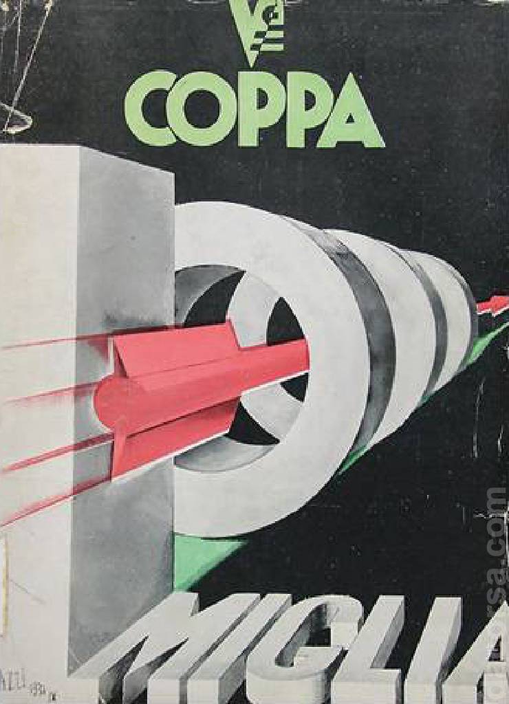 V Coppa delle Mille Miglia held on 11 - 12 April 1931 in Italy with twelve entries and results. Image for V Coppa delle Mille Miglia