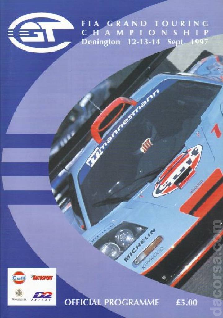 Poster ofDonington 4 Hours 1997, FIA GT Championship round 08, United Kingdom, 12 - 14 September 1997 Poster of Donington 4 Hours 1997, FIA GT Championship round 08, United Kingdom, 12 - 14 September 1997