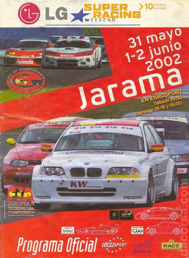 Poster ofFIA GT Championship Jarama 2002, Spain, 31 May - 2 June 2002 Poster of FIA GT Championship Jarama 2002, Spain, 31 May - 2 June 2002