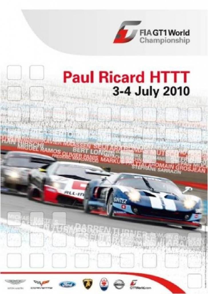 Poster ofFIA GT3 Le Castellet 2010, FIA GT3 European Championship round 07, France, 3 - 4 July 2010 Poster of FIA GT3 Le Castellet 2010, FIA GT3 European Championship round 07, France, 3 - 4 July 2010