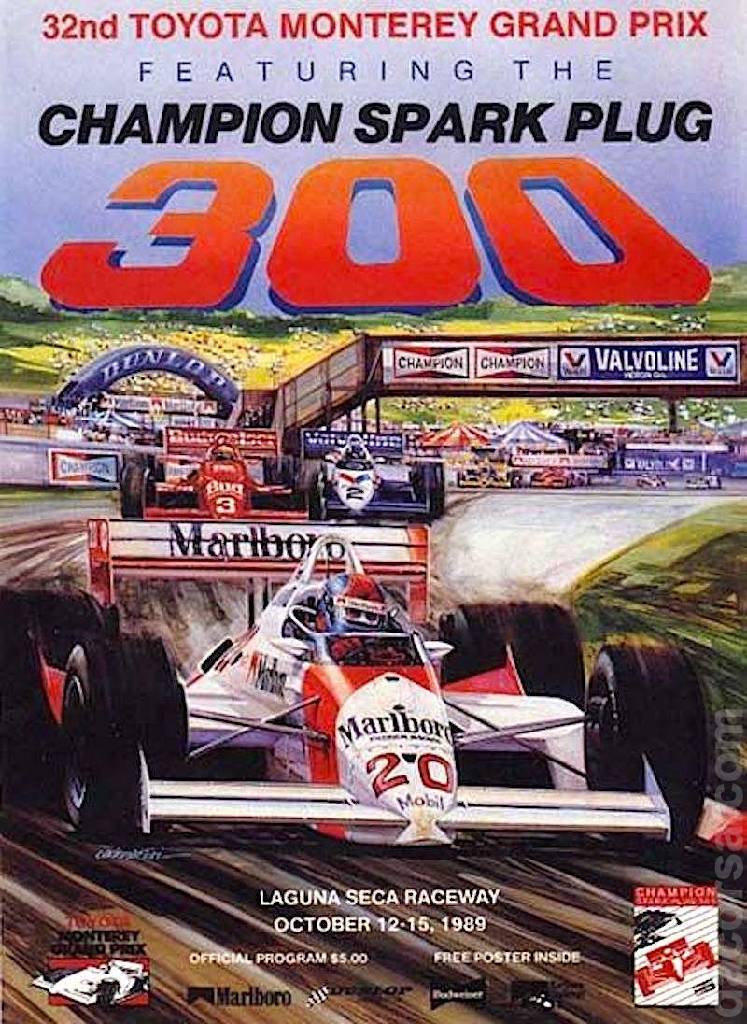 Poster of 32. Toyota Monterey Grand Prix, IMSA GT Championship round 19, United States, 12 - 15 October 1989