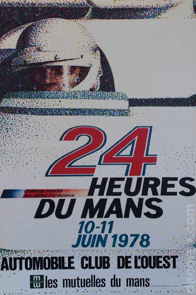 edition des 24 Heures du Mans held on 10 - 11 June 1978 at Circuit de la Sarthe in France with fifty five entries and results.
Image for 46. edition des 24 Heures du Mans