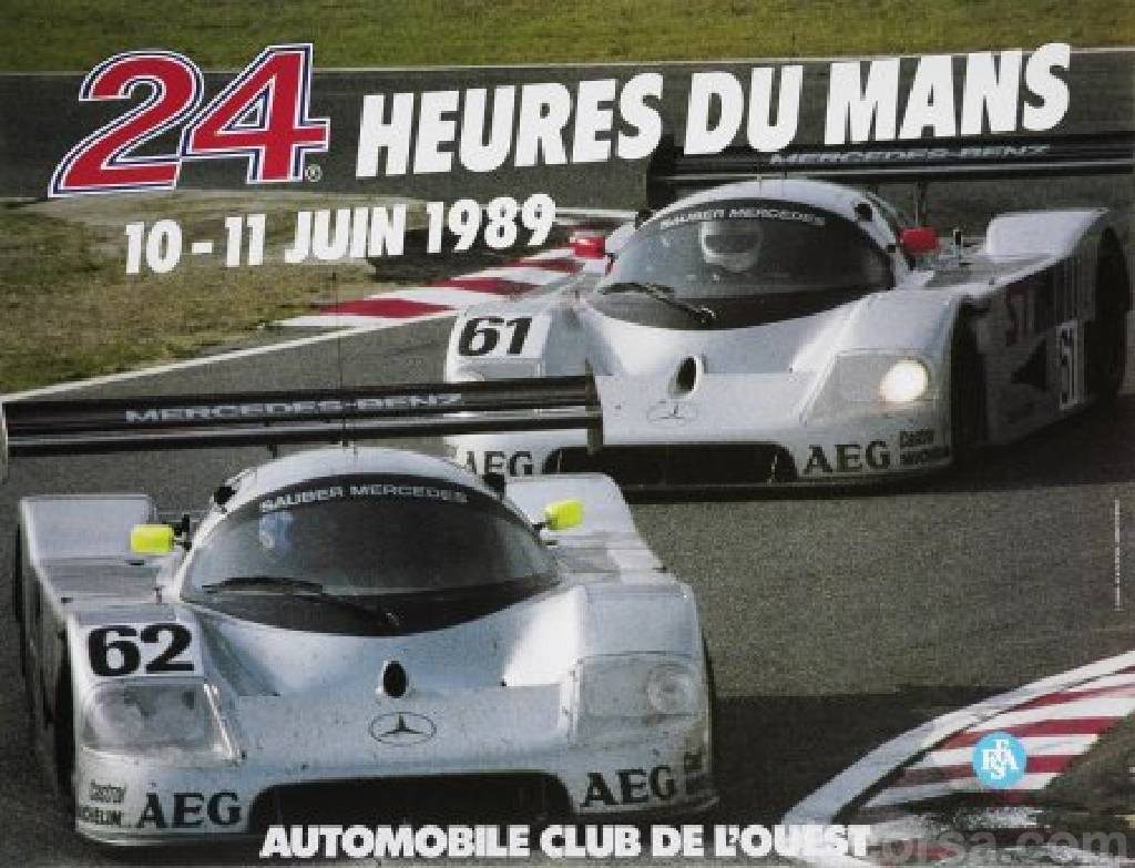 edition des 24 Heures du Mans held on 10 - 11 June 1989 at Circuit de la Sarthe in France with sixty entries and results.
Image for 57. edition des 24 Heures du Mans