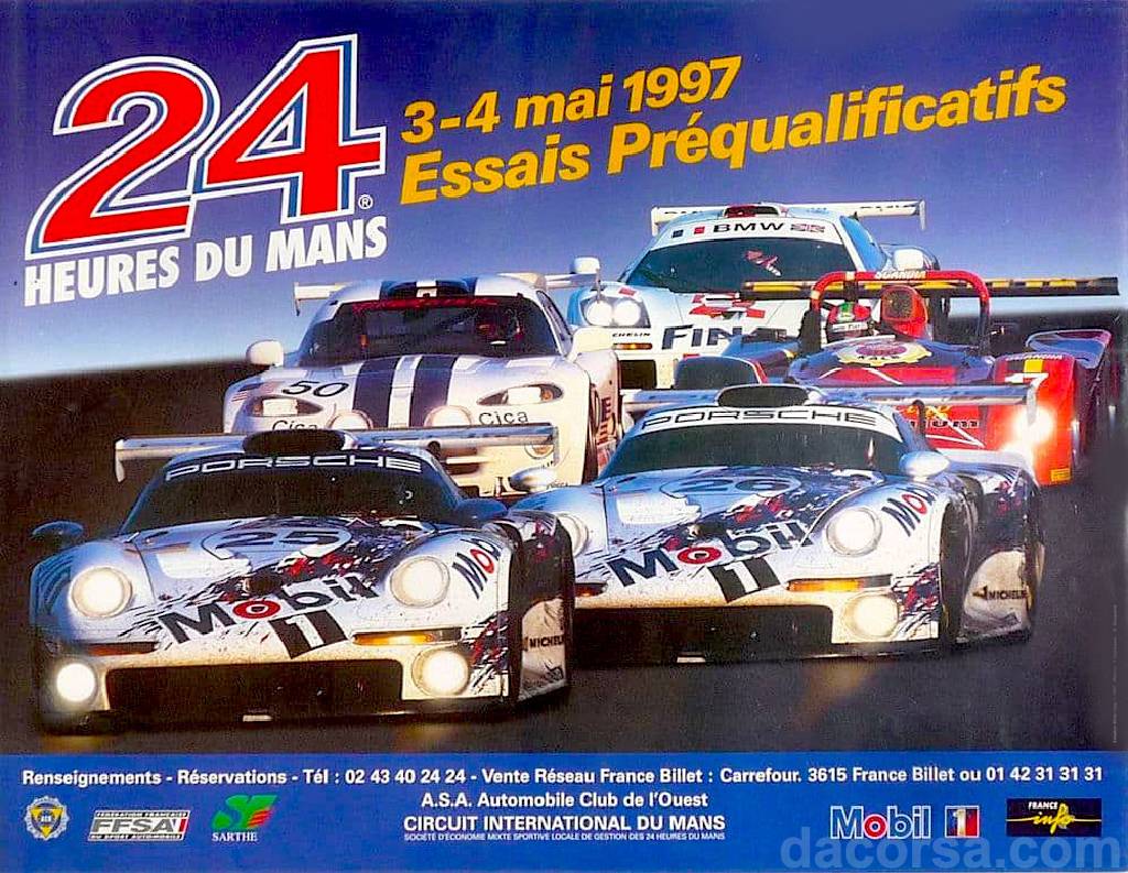 Essais Preliminaires des 24 Heures du Mans 1997 held on 3 - 4 May 1997 at Circuit de la Sarthe in France. Image for Essais Preliminaires des 24 Heures du Mans 1997