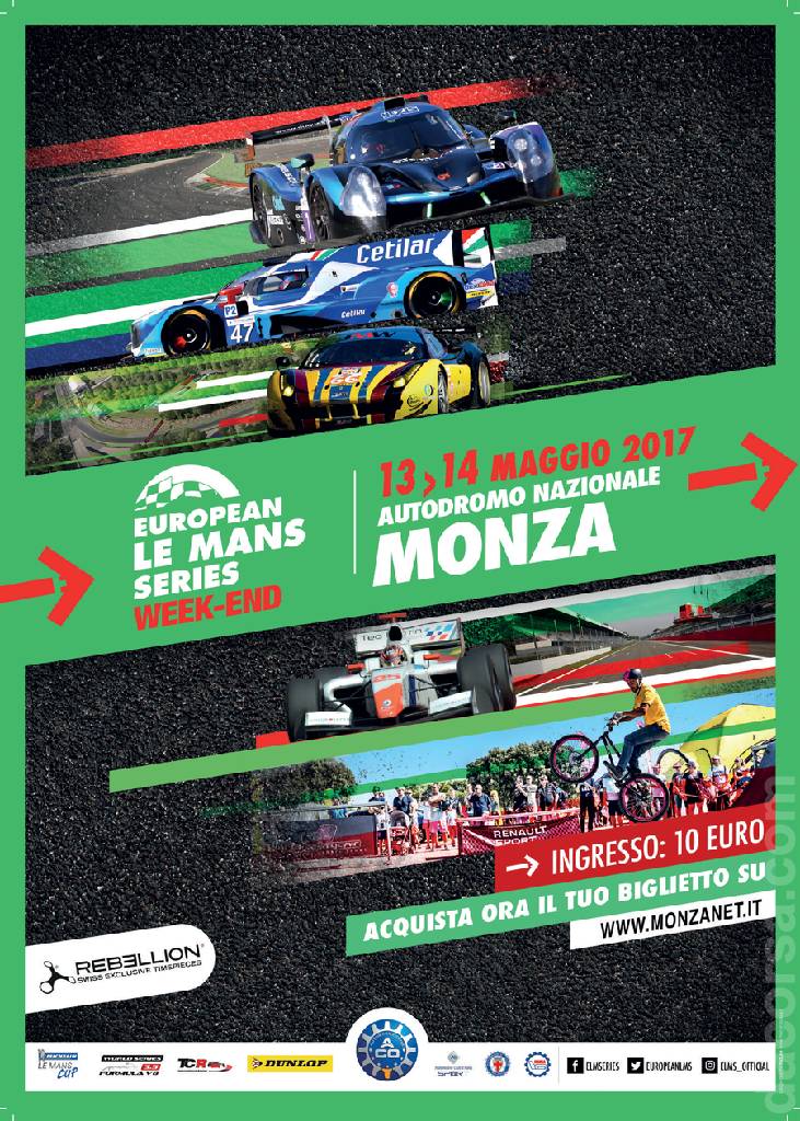 Poster of4 Hours of Monza 2017, Michelin Le Mans Cup round 01, Italy, 1 May 2017 Poster of 4 Hours of Monza 2017, Michelin Le Mans Cup round 01, Italy, 1 May 2017
