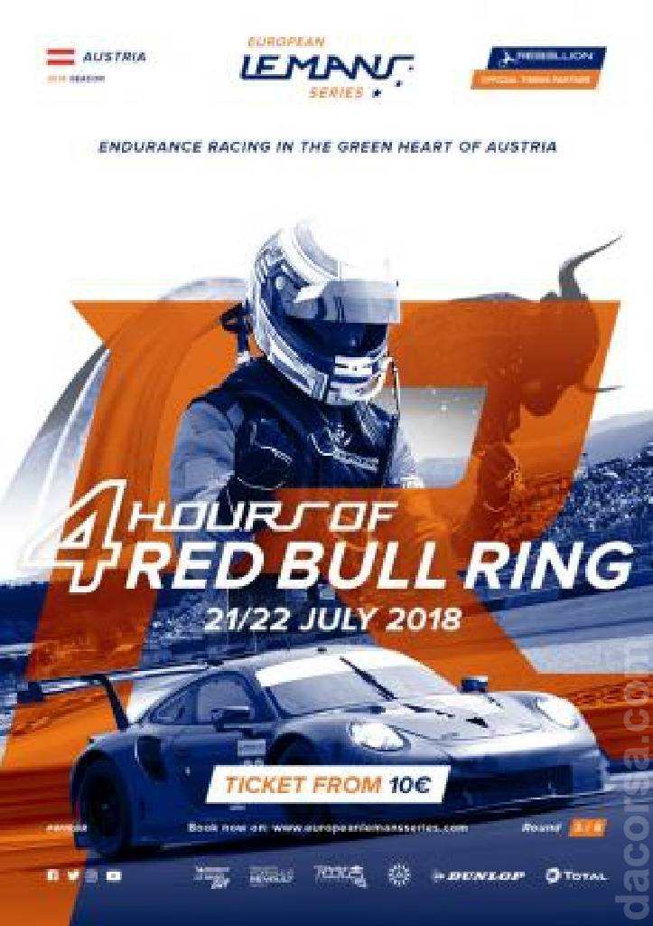 Poster of4 Hours of Red Bull Ring 2018, Michelin Le Mans Cup round 04, Austria, 21 July 2018 Poster of 4 Hours of Red Bull Ring 2018, Michelin Le Mans Cup round 04, Austria, 21 July 2018