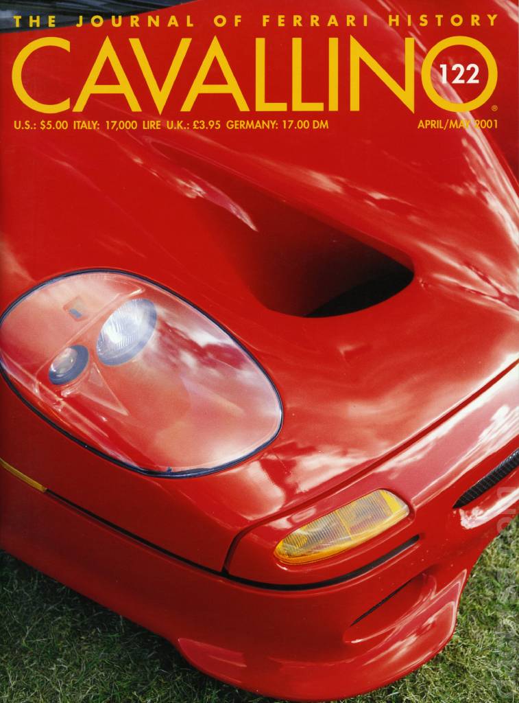 Cavallino Magazine issue 122 contains sixteen articles in american english on 72 pages bound softcover for April / May 2001. Image for Cavallino Magazine issue 122