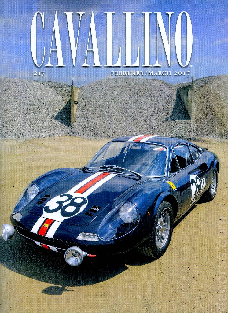Cavallino Magazine issue 217 contains ten articles in american english on 80 pages bound softcover for February / March 2017. Image for Cavallino Magazine issue 217