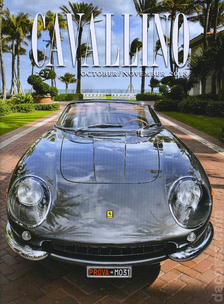 Cavallino Magazine issue 227 contains twenty three articles in american english on 80 pages bound softcover for October / November 2018. Image for Cavallino Magazine issue 227