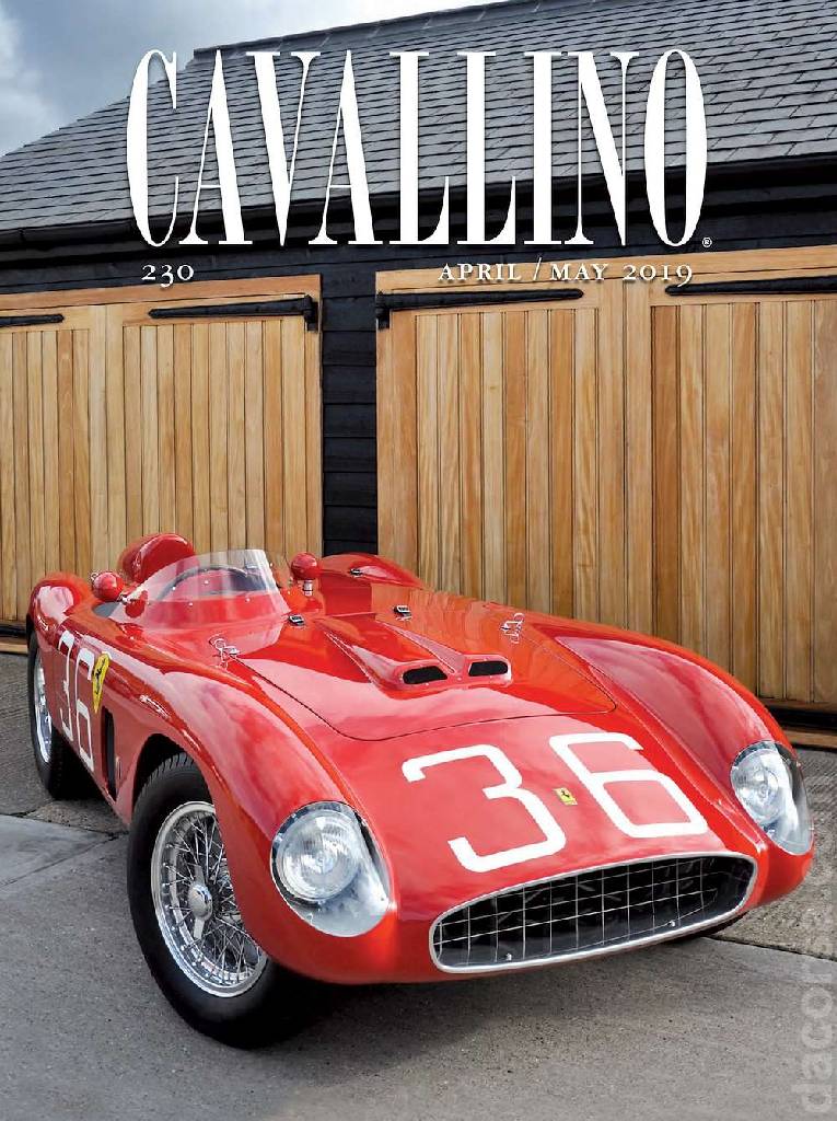 Cavallino Magazine issue 230 contains twenty four articles in american english on 80 pages bound softcover for April / May 2019. Image for Cavallino Magazine issue 230