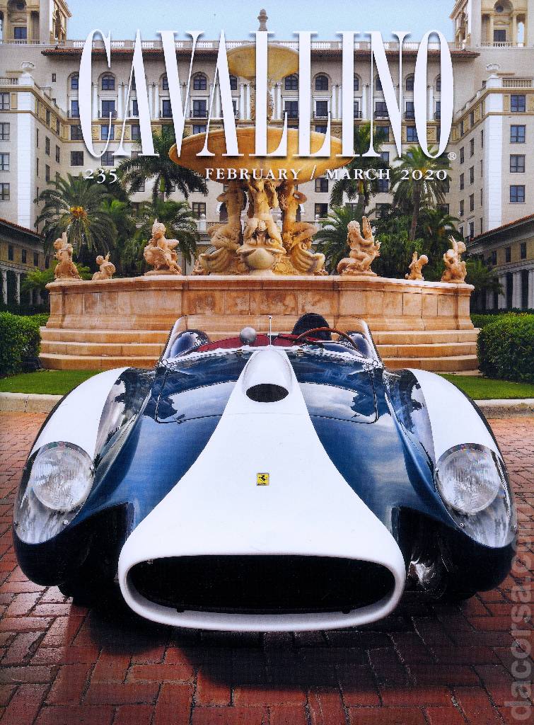 Cavallino Magazine issue 235 contains sixteen articles in american english on 72 pages bound softcover for February / March 2020. Image for Cavallino Magazine issue 235