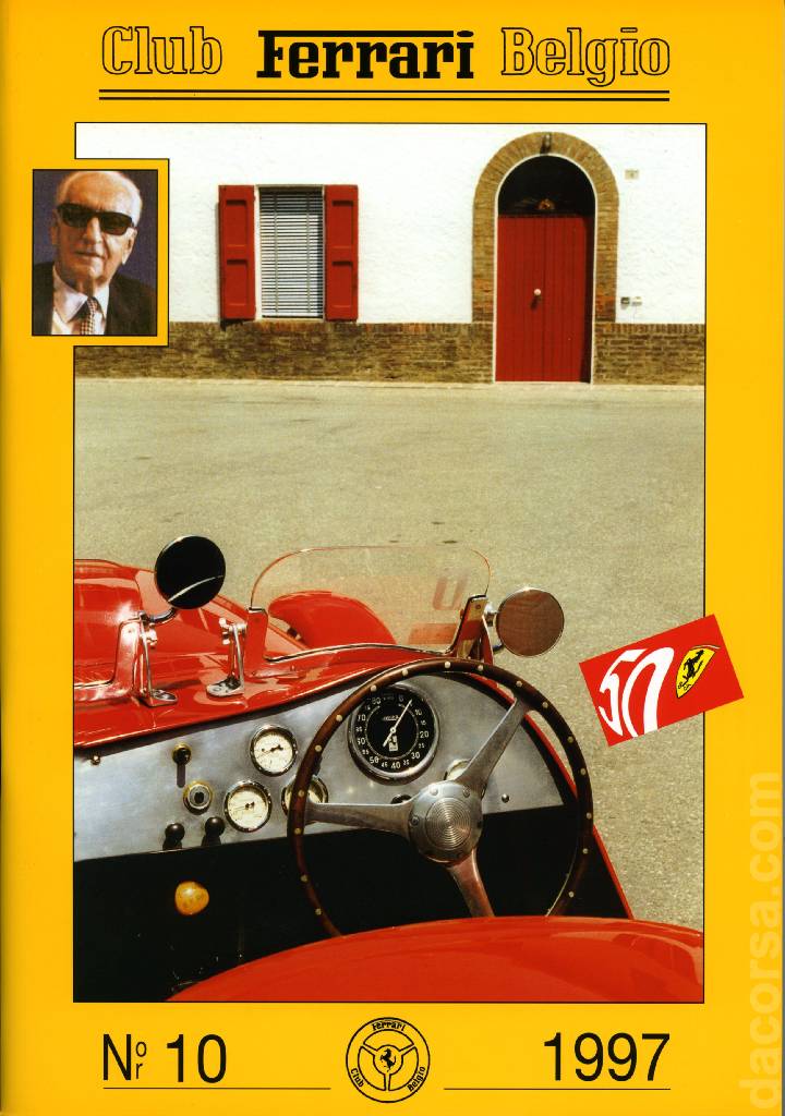 Club Ferrari Belgio issue 10 contains fourty three articles in french and dutch on 90 pages bound softcover for Club Ferrari Belgio (1997). Image for Club Ferrari Belgio issue 10