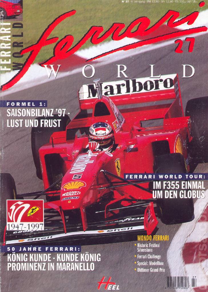 Ferrari World Deutschland issue 27 contains twenty six articles in german on 80 pages bound softcover for 7. Jahrgang (1997). Image for Ferrari World Deutschland issue 27