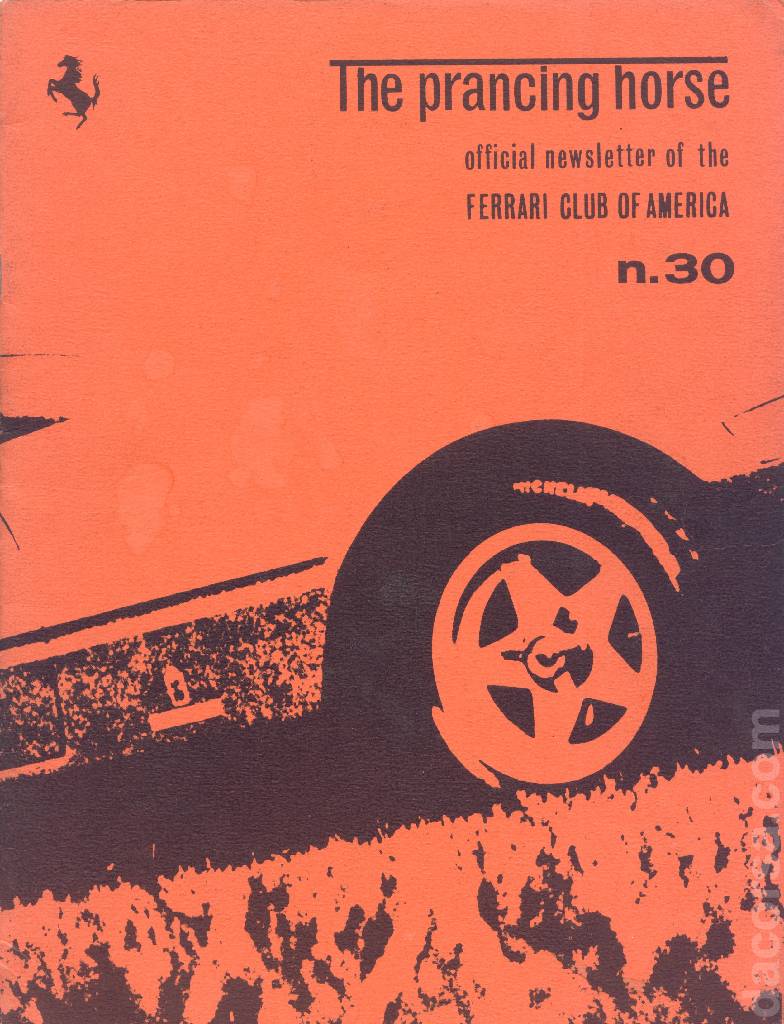 Prancing Horse issue 30 contains five articles in american english for no. 30 - Fall 1970. Image for Prancing Horse issue 30