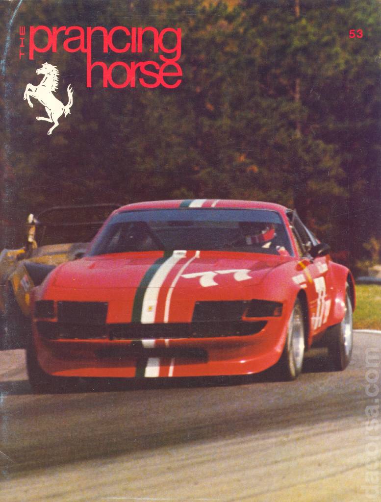 Prancing Horse issue 53 contains eight articles in american english on 32 pages bound softcover for no. 53 - Spring 1978. Image for Prancing Horse issue 53