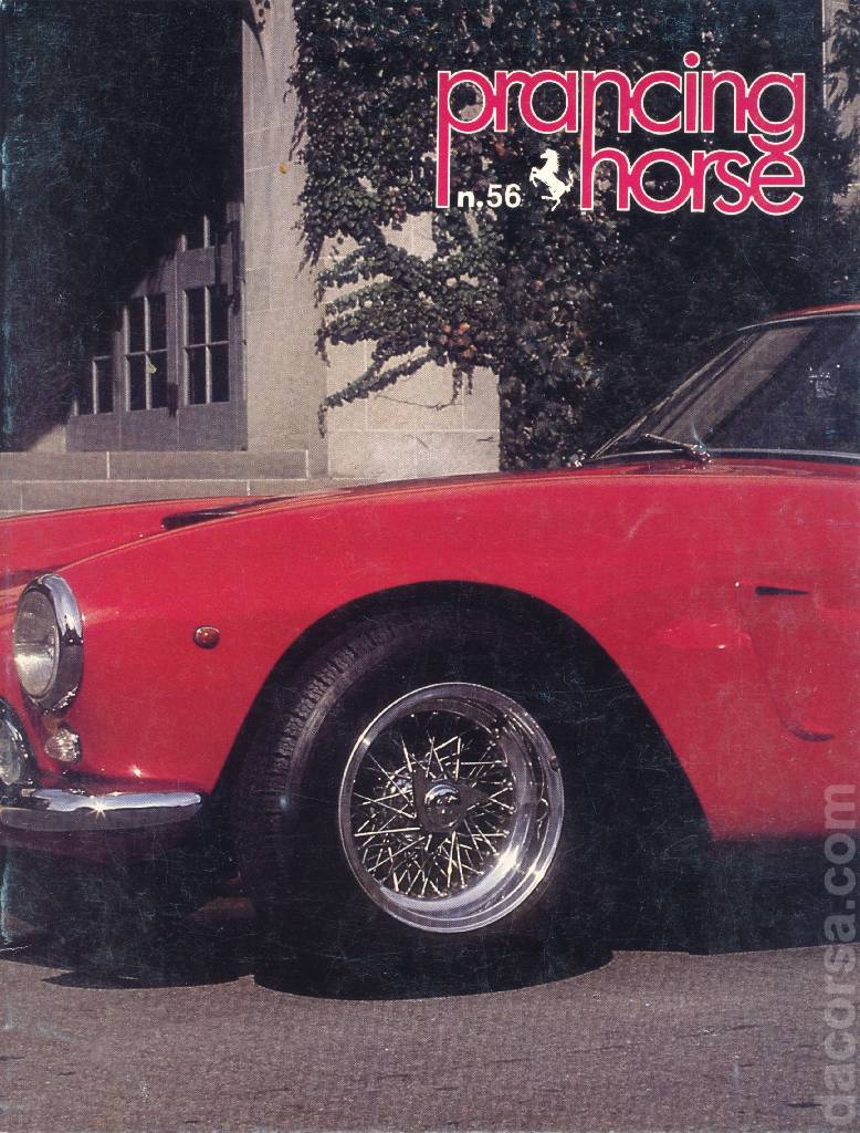 Prancing Horse issue 56 contains eight articles in american english bound softcover for no. 56 - Winter / Spring 1979. Image for Prancing Horse issue 56