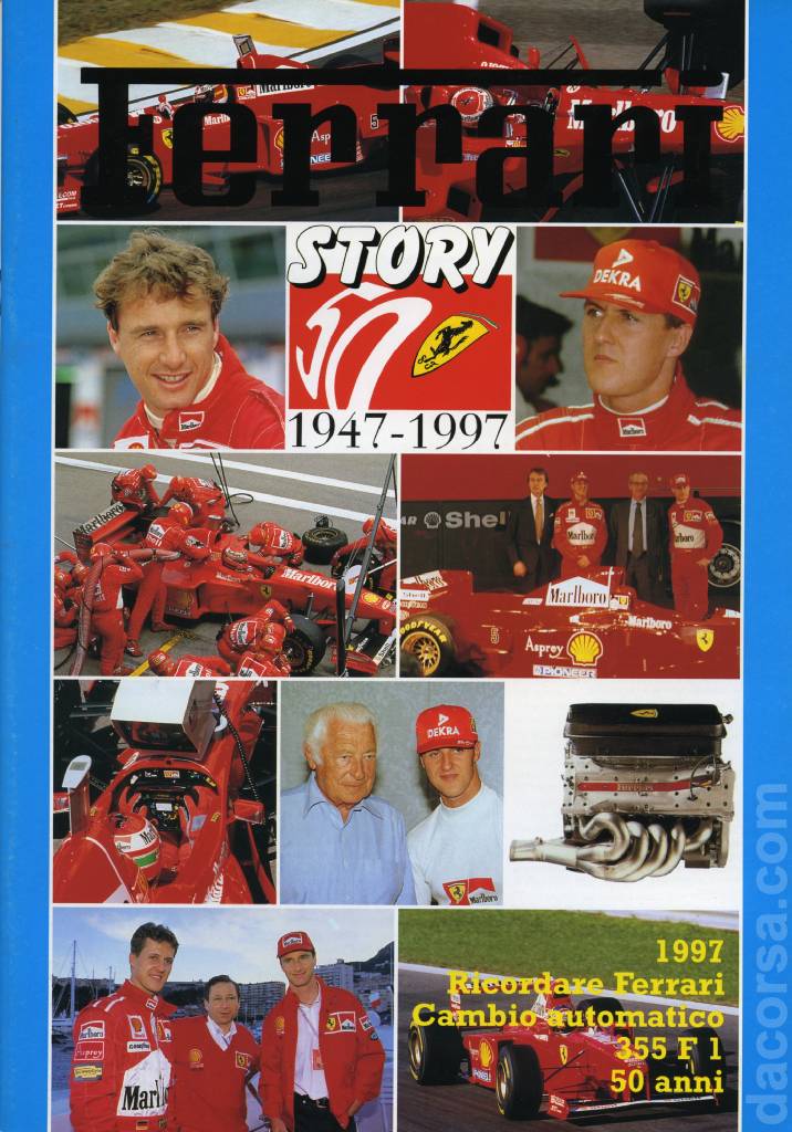 Ferrari Story (Ricordare Ferrari) issue 1997 in italian and english on 31 pages bound softcover. Image for Ferrari Story (Ricordare Ferrari) issue 1997